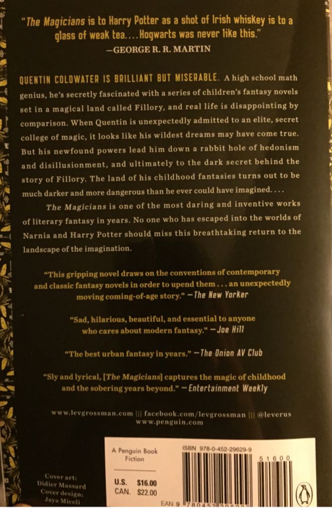 The Magicians  (Plume - Penguin Random House - Paperback) book collectible - Main Image 2