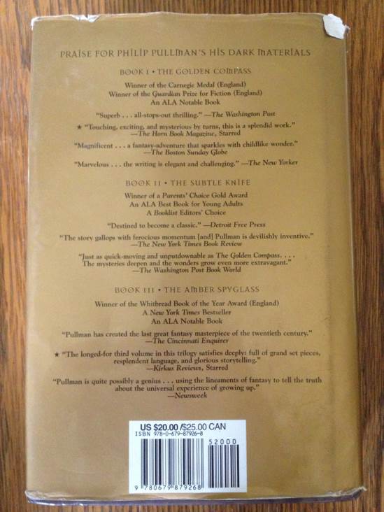 The Amber Spyglass - Philip Pullman (Alfred A. Knopf - Hardcover) book collectible [Barcode 9780679879268] - Main Image 2