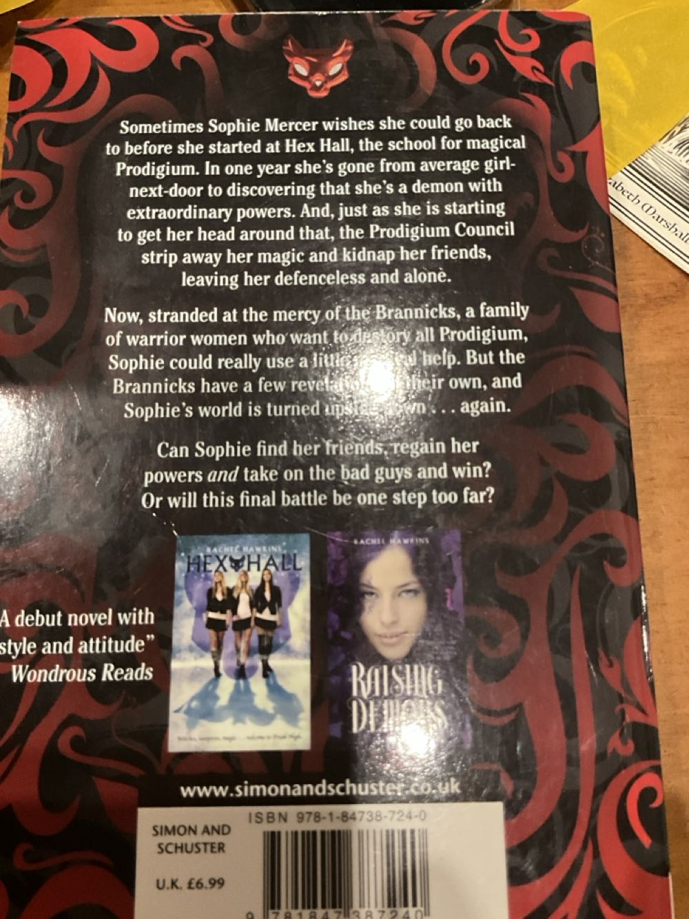 Spellbound - Rachel Hawkins (Hyperion - Hardcover) book collectible [Barcode 9781847387240] - Main Image 2