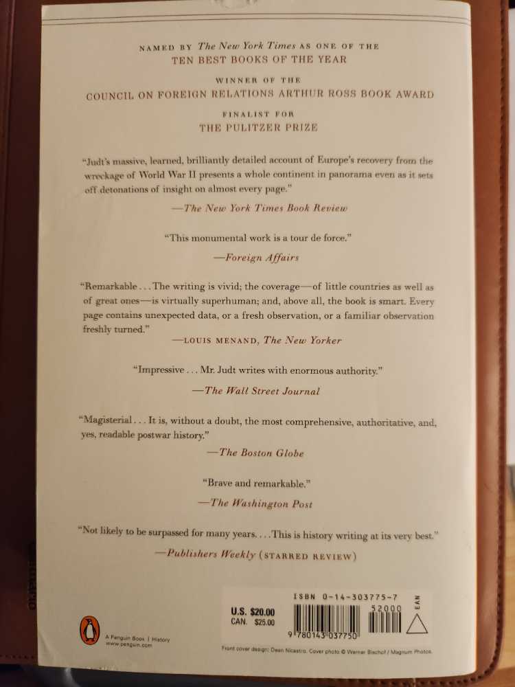 Postwar: A History of Europe Since 1945 - Tony Judt (A Penguin Book - eBook) book collectible [Barcode 9780143037750] - Main Image 2