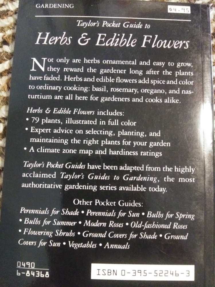 Herbs And Edible Flowers - Ann Reilly book collectible [Barcode 0968279139] - Main Image 2