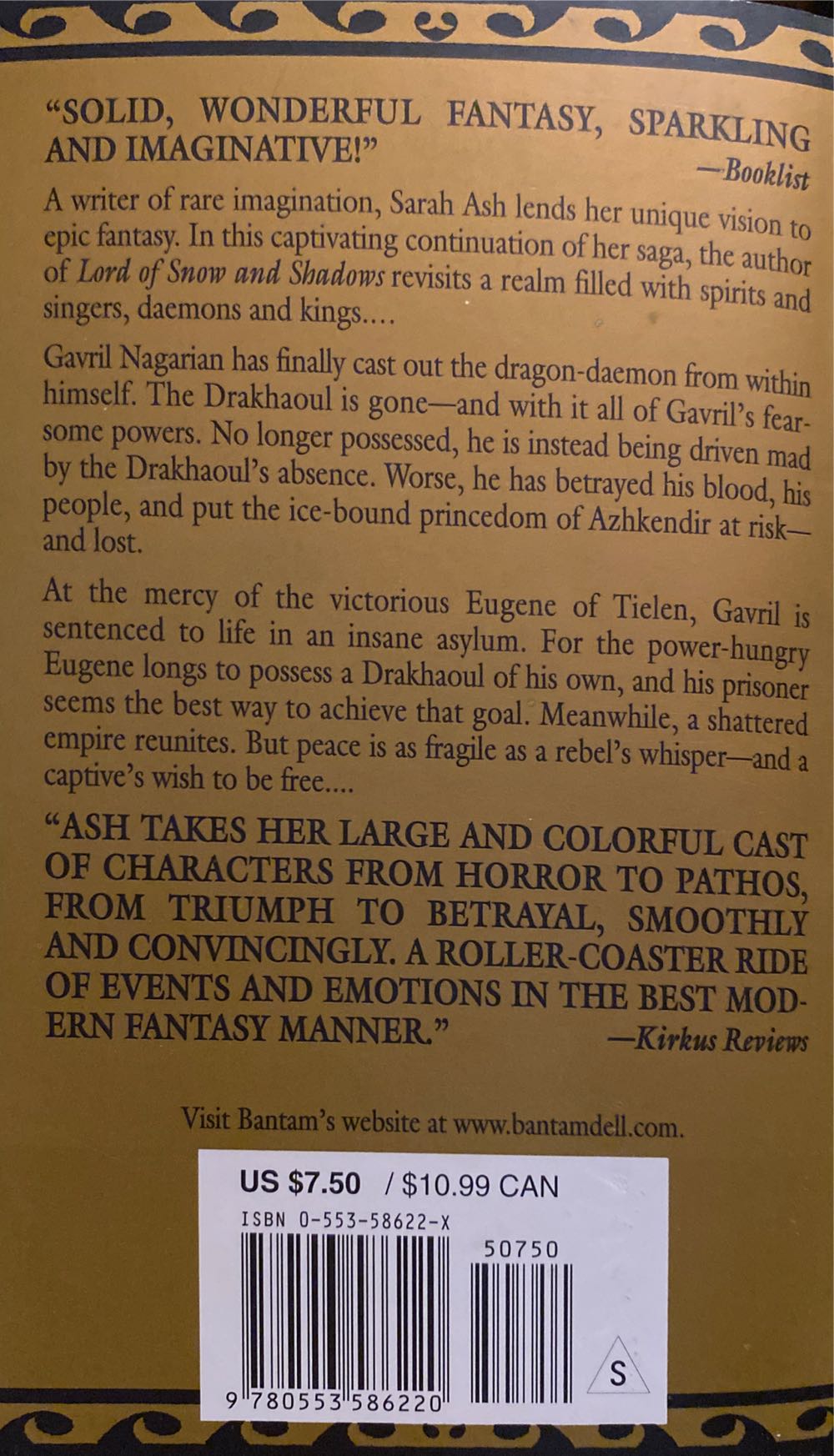 Prisoner Of The Iron Tower - Sarah Ash (Bantam Spectra - Paperback) book collectible [Barcode 9780553586220] - Main Image 2