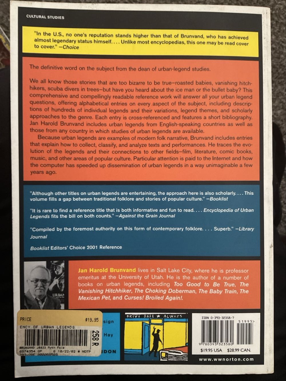 Encyclopedia Of Urban Legends - Jan Harold Brunvand (W. W. Norton - Trade Paperback) book collectible [Barcode 9780393323580] - Main Image 2
