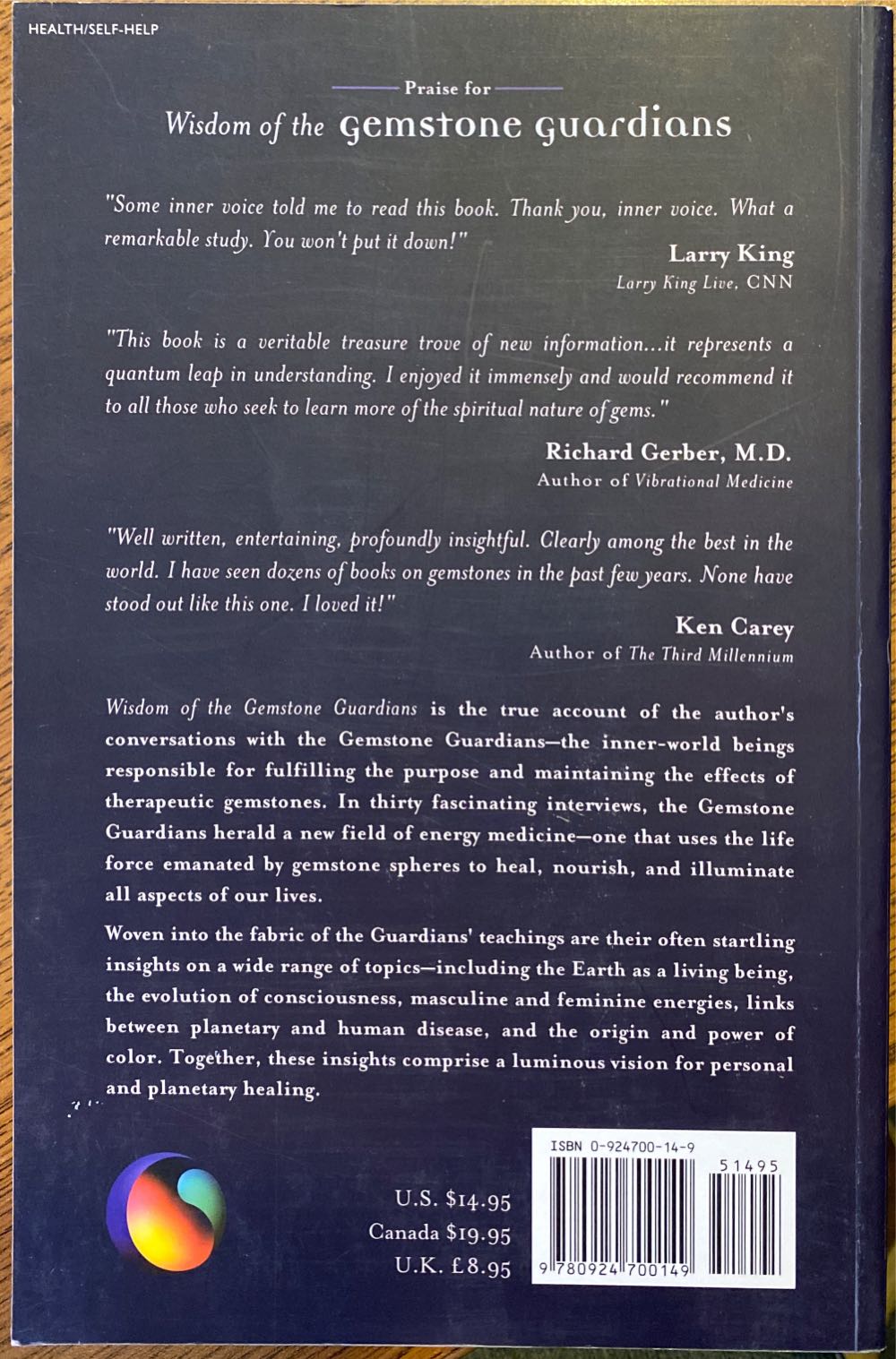 Wisdom Of The Gemstone Guardians - Michael Katz (Natural Healing Press - Paperback) book collectible [Barcode 9780924700149] - Main Image 2