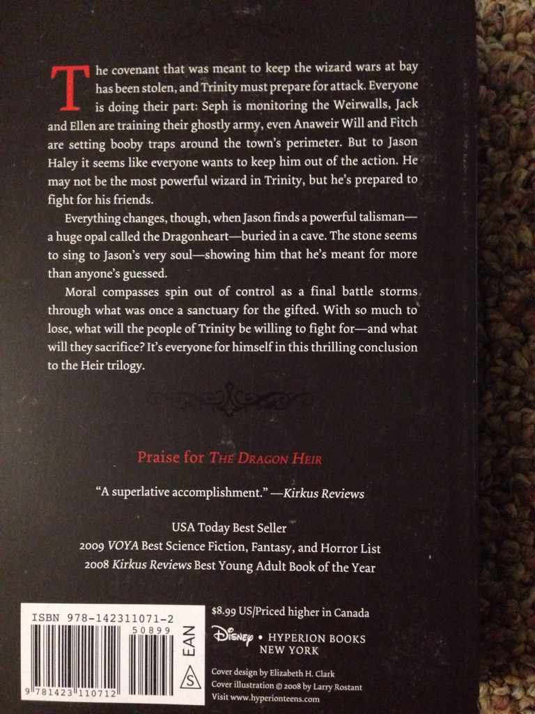 The Dragon Heir - Cinda Williams Chima (Hyperion - Paperback) book collectible [Barcode 9781423110712] - Main Image 2