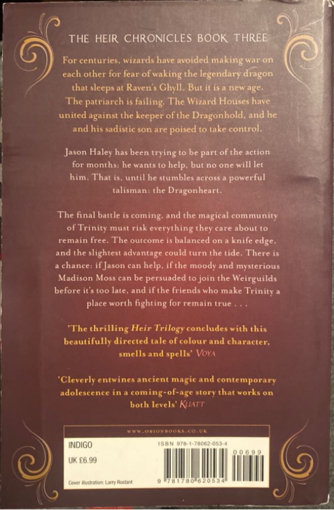 The Dragon Heir - Cinda Williams Chima (Indigo - Trade Paperback) book collectible [Barcode 9781780620534] - Main Image 2