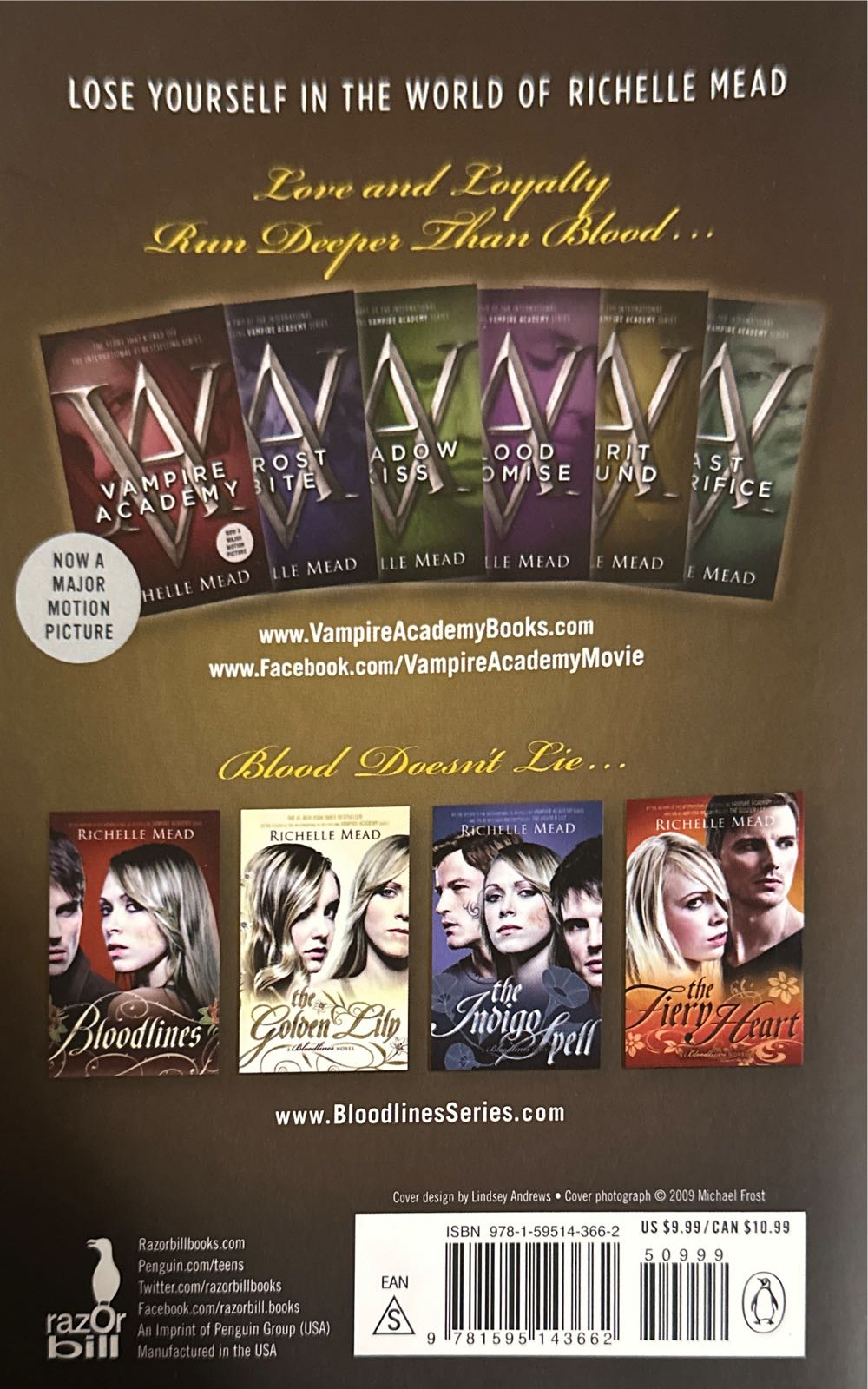 Spirit Bound - Richelle Mead (Razorbill - Paperback) book collectible [Barcode 9781595143662] - Main Image 3