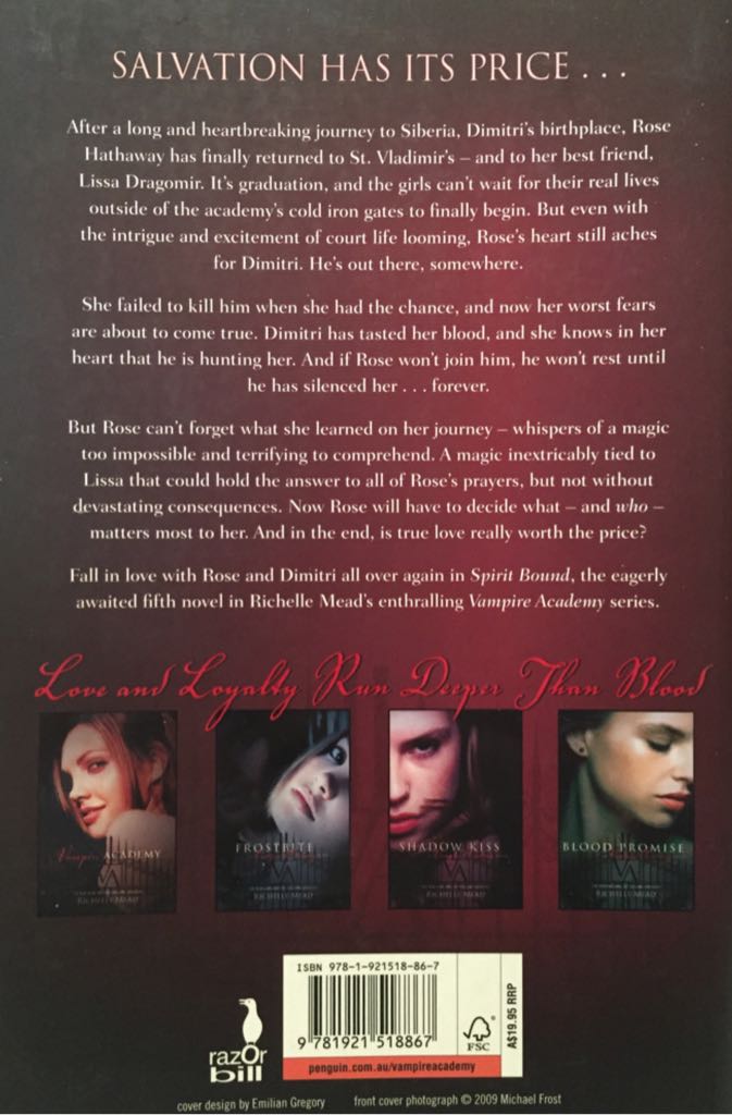 Spirit Bound - Richelle Mead (- Paperback) book collectible [Barcode 9781921518867] - Main Image 2