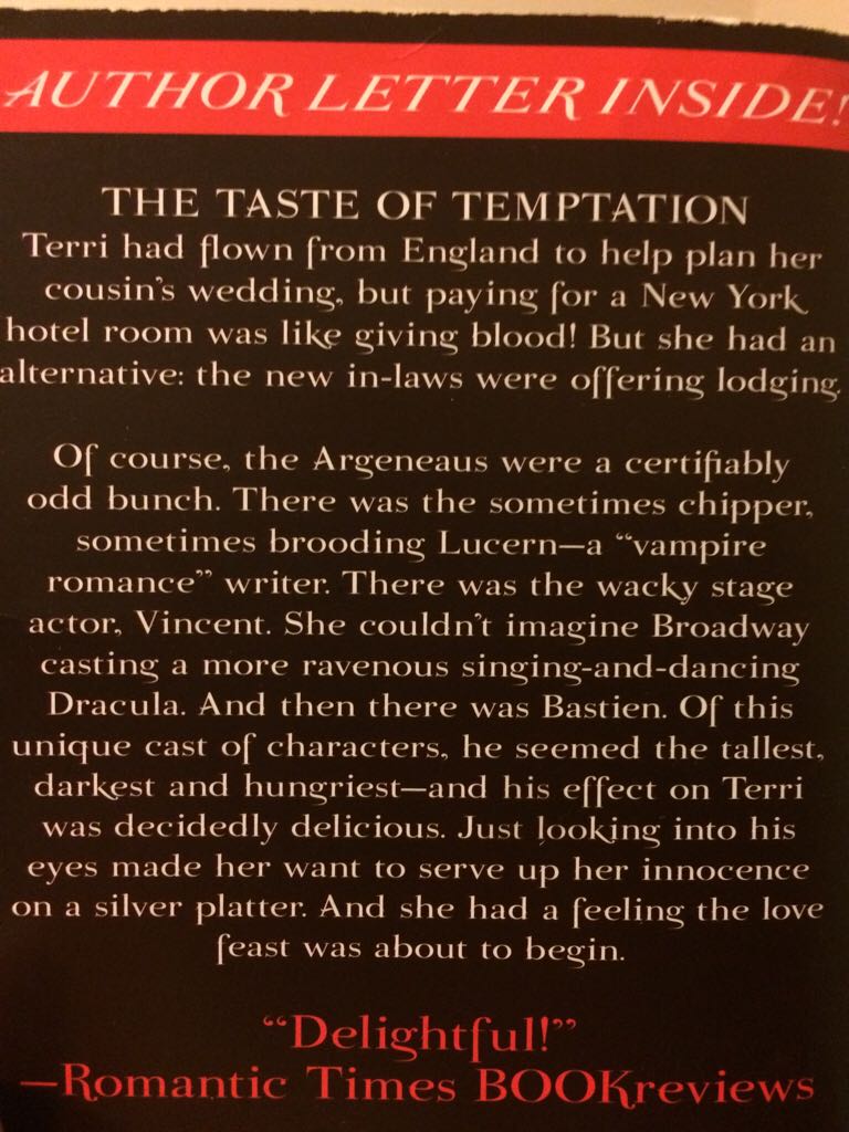 Tall, Dark And Hungry - Lynsay Sands (Leisure Paranormal Romance - Paperback) book collectible [Barcode 9780843963441] - Main Image 2
