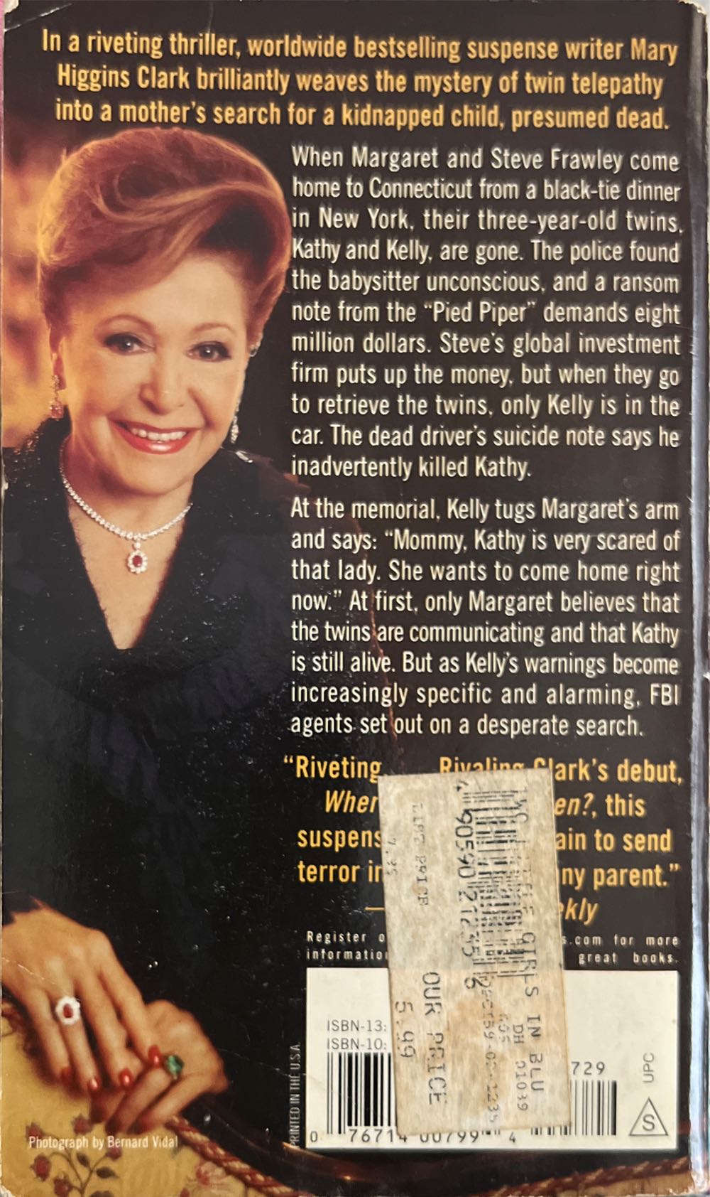 Two Little Girls In Blue - Mary Higgins Clark (A Doubleday Book - Hardcover) book collectible [Barcode 9780739466742] - Main Image 2