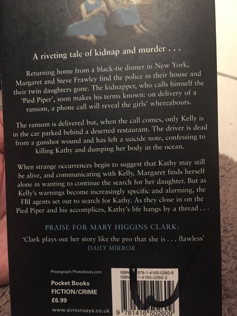 Two Little Girls In Blue - Higgins Clark (Pocket Books - Paperback) book collectible - Main Image 2