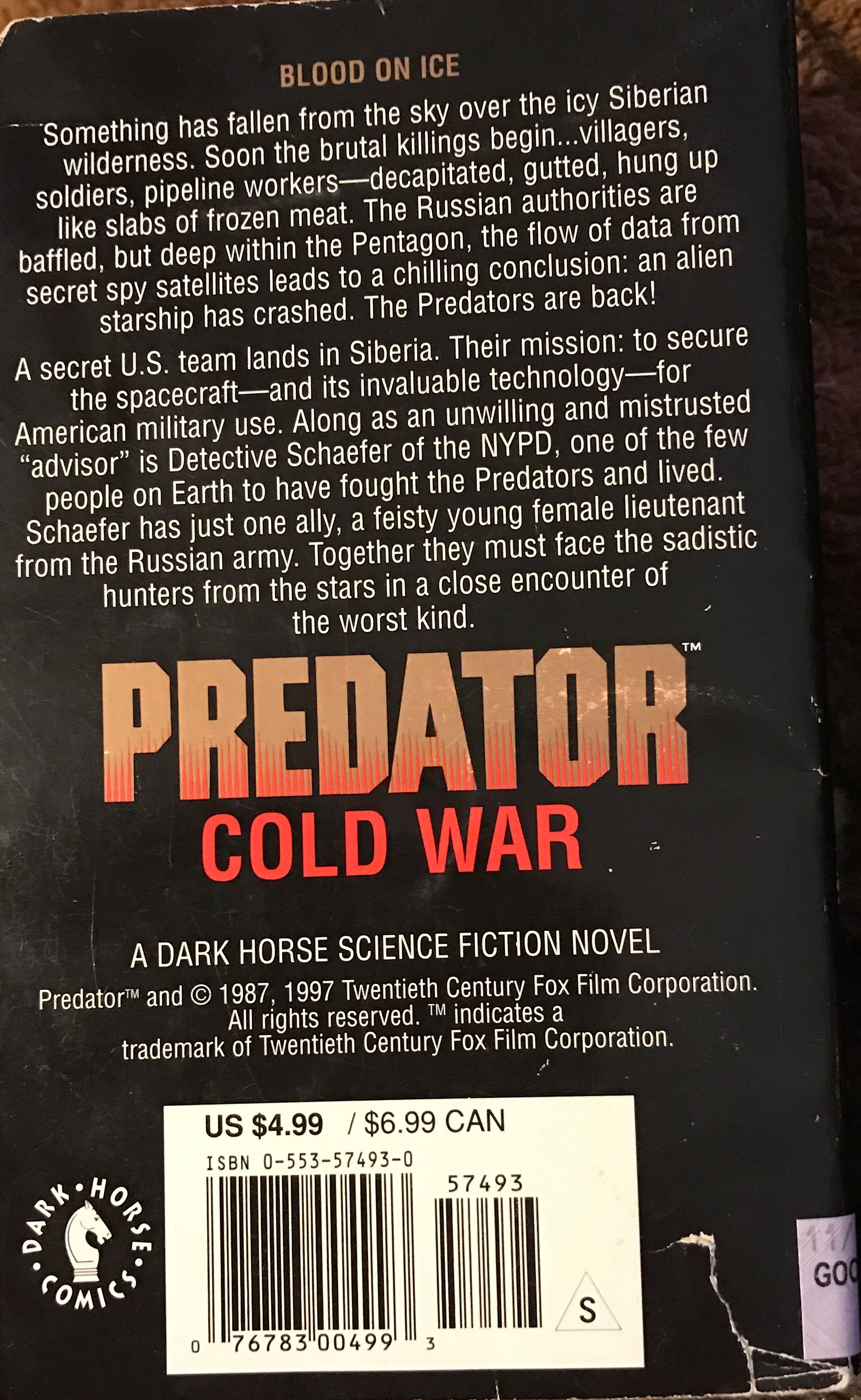 Predator: Cold War - Nathan Archer (Paperback) book collectible [Barcode 0553574930] - Main Image 3