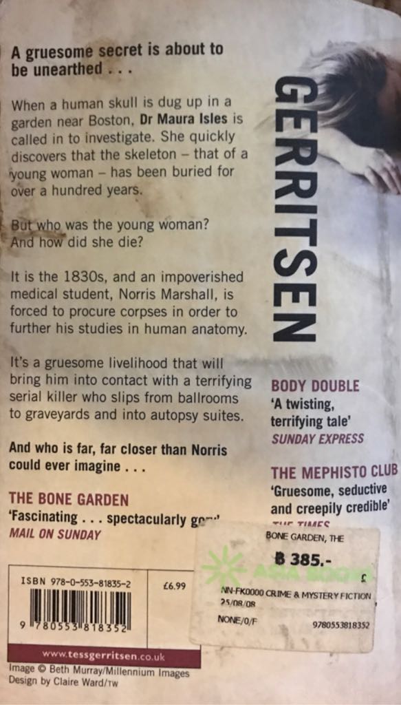 The Bone Garden - Tess Gerritsen (Bantam Press - Paperback) book collectible [Barcode 9780553818352] - Main Image 2