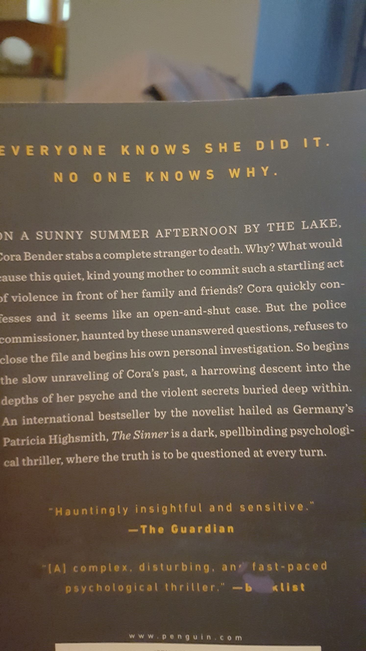 The Sinner - Tess Gerritsen (Penguin Books, an imprint of Penguin Random House LLC - Paperback) book collectible [Barcode 9780143132851] - Main Image 2