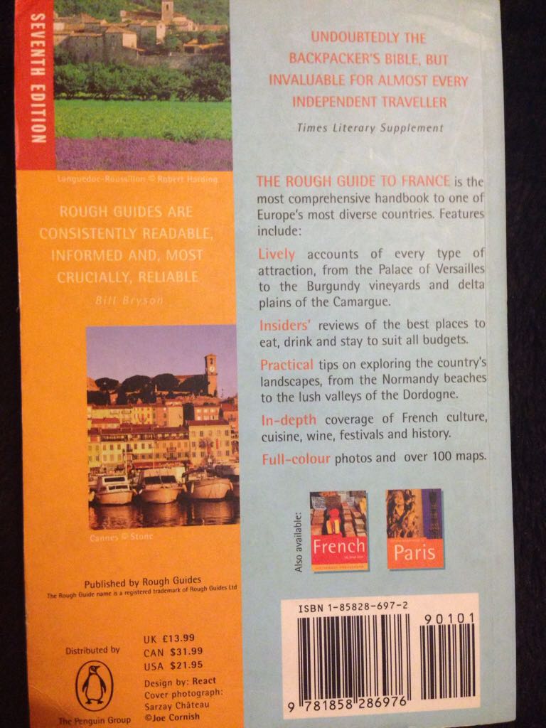 The Rough Guide To France  (Rough Guides Ltd - Paperback) book collectible [Barcode 9781858286976] - Main Image 2
