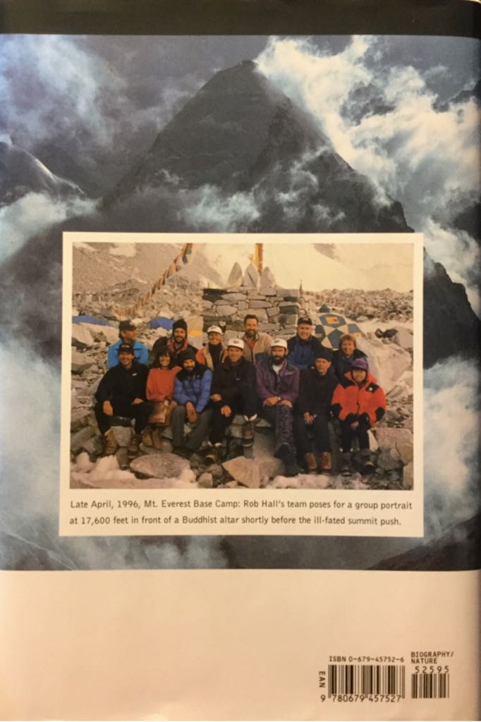 Into Thin Air - Jon Krakauer (Villard Books - Hardcover) book collectible [Barcode 9780679457527] - Main Image 2