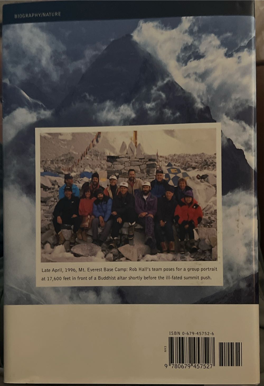 Into Thin Air - Jon Krakauer (Villard Books - Hardcover) book collectible [Barcode 9780679457527] - Main Image 4