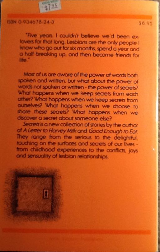 Secrets - Lesléa Newman (New Victoria Pub) book collectible [Barcode 9780934678247] - Main Image 2