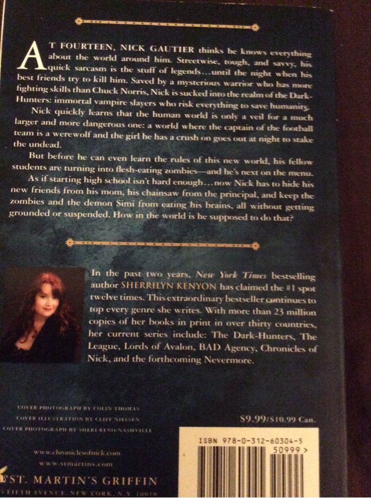 Infinity  - Sherrilyn Kenyon (St. Martin’s Griffin - Paperback) book collectible [Barcode 9780312603045] - Main Image 2