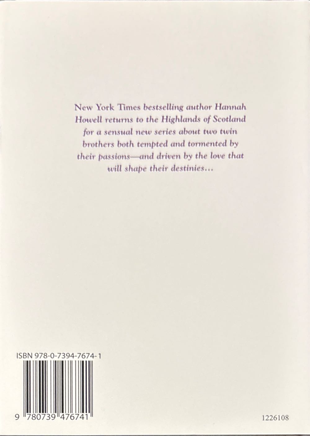 Hannah Howell: Highland #13 Highland Barbarian - Hannah Howell (Zebra Books - Hardcover) book collectible [Barcode 9780739476741] - Main Image 2
