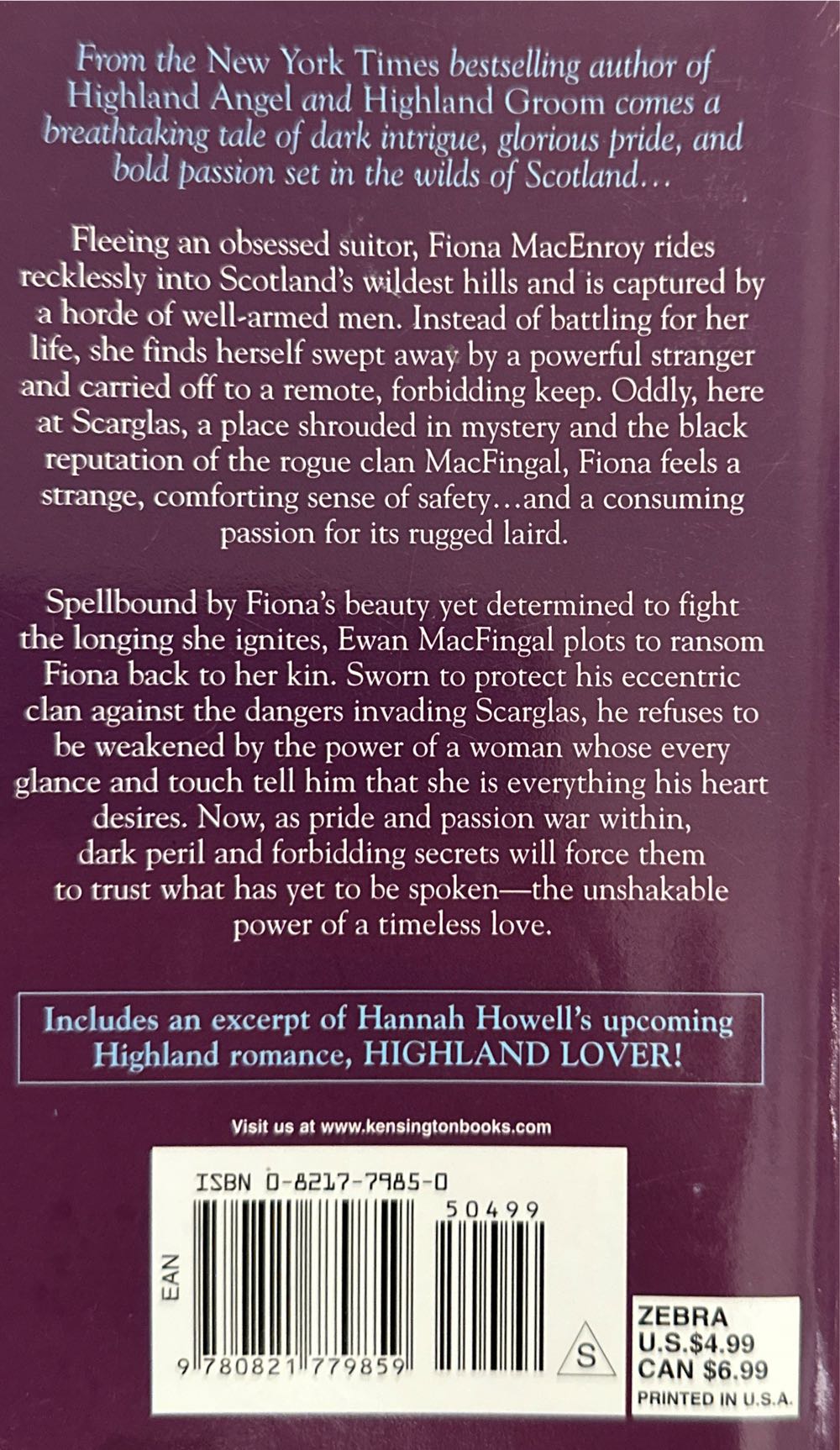 Highland Warrior - Hannah Howell (Kensington Publishing Corp. - Audiobook) book collectible [Barcode 9780821779859] - Main Image 2