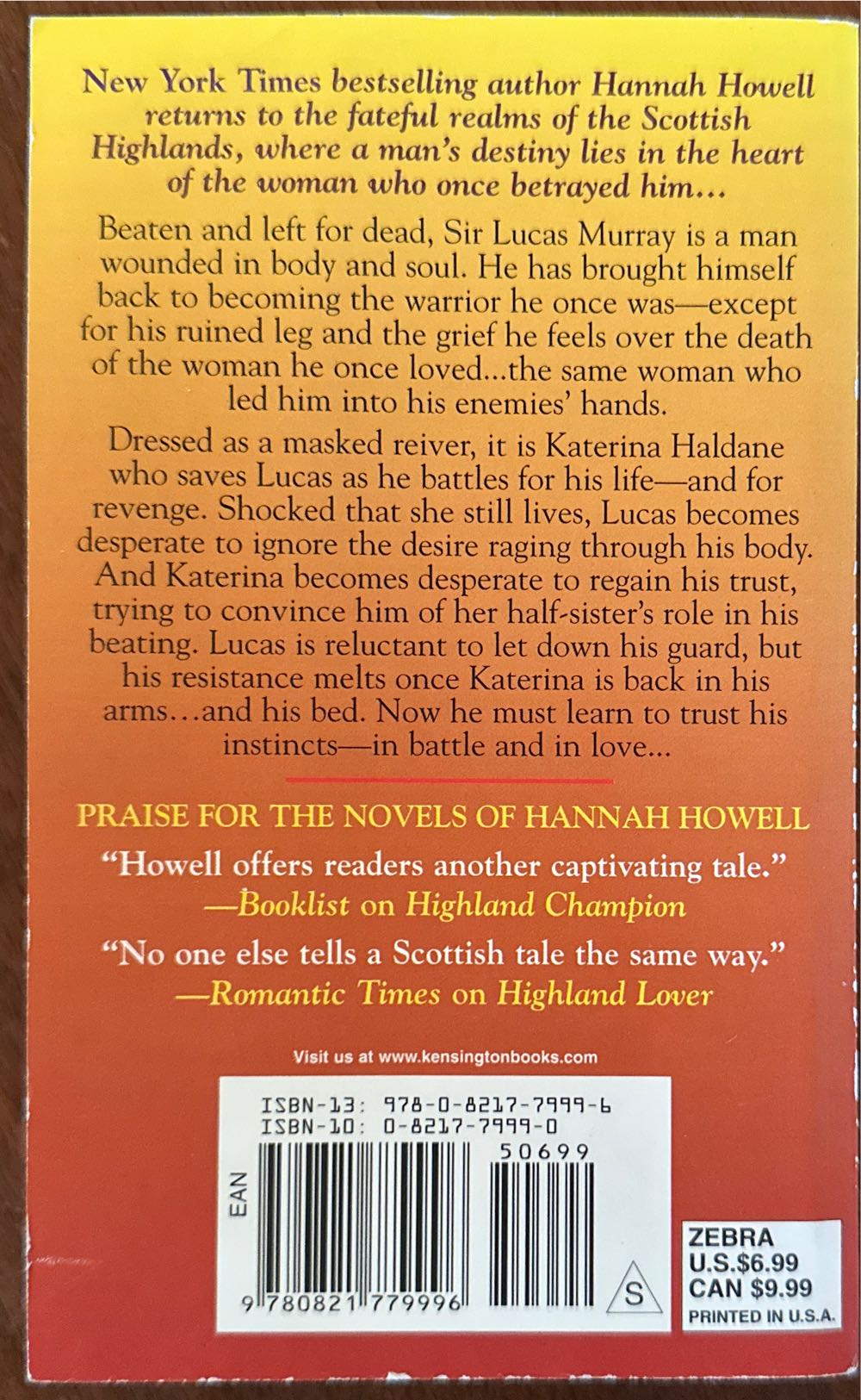 Highland Savage - Hannah Howell (Zebra Historical Romance - Audiobook) book collectible [Barcode 9780821779996] - Main Image 2