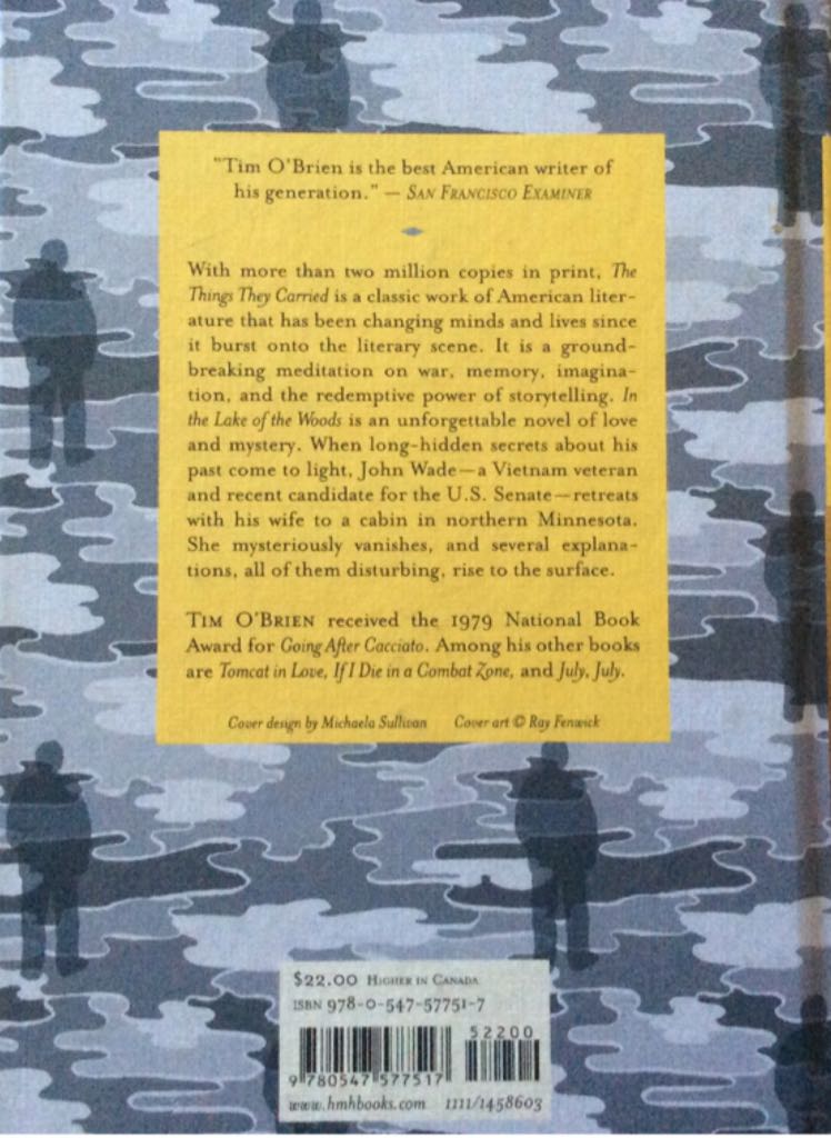 The Things They Carried - Tim O’Brien (Houghton Mifflin - Hardcover) book collectible [Barcode 9780547577517] - Main Image 2