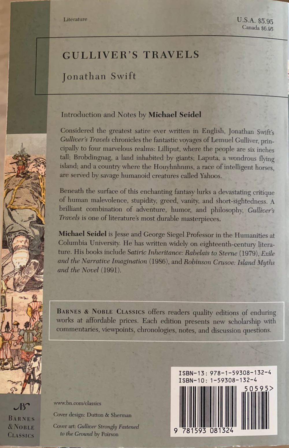 Gulliver’s Travels - Michael (Barnes  Noble Classics - Trade Paperback) book collectible [Barcode 9781593081324] - Main Image 2
