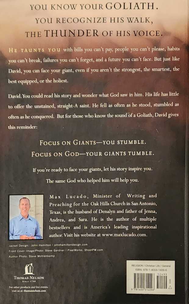 Facing Your Giants - Max Lucado book collectible [Barcode 9781400314096] - Main Image 2