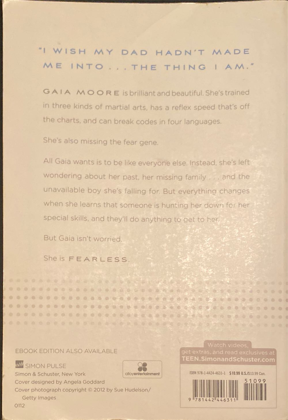 Fearless - Francine Pascal (Simon Pulse - Paperback) book collectible [Barcode 9781442446311] - Main Image 3