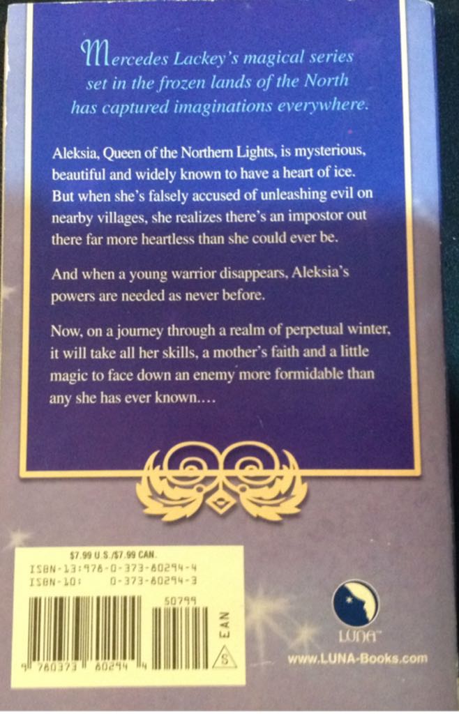 The Snow Queen - Mercedes Lackey (Luna Books - Paperback) book collectible [Barcode 9780373802944] - Main Image 2