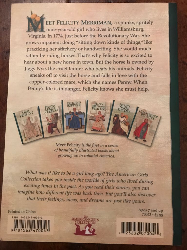 Meet Felicity  book collectible - Main Image 2