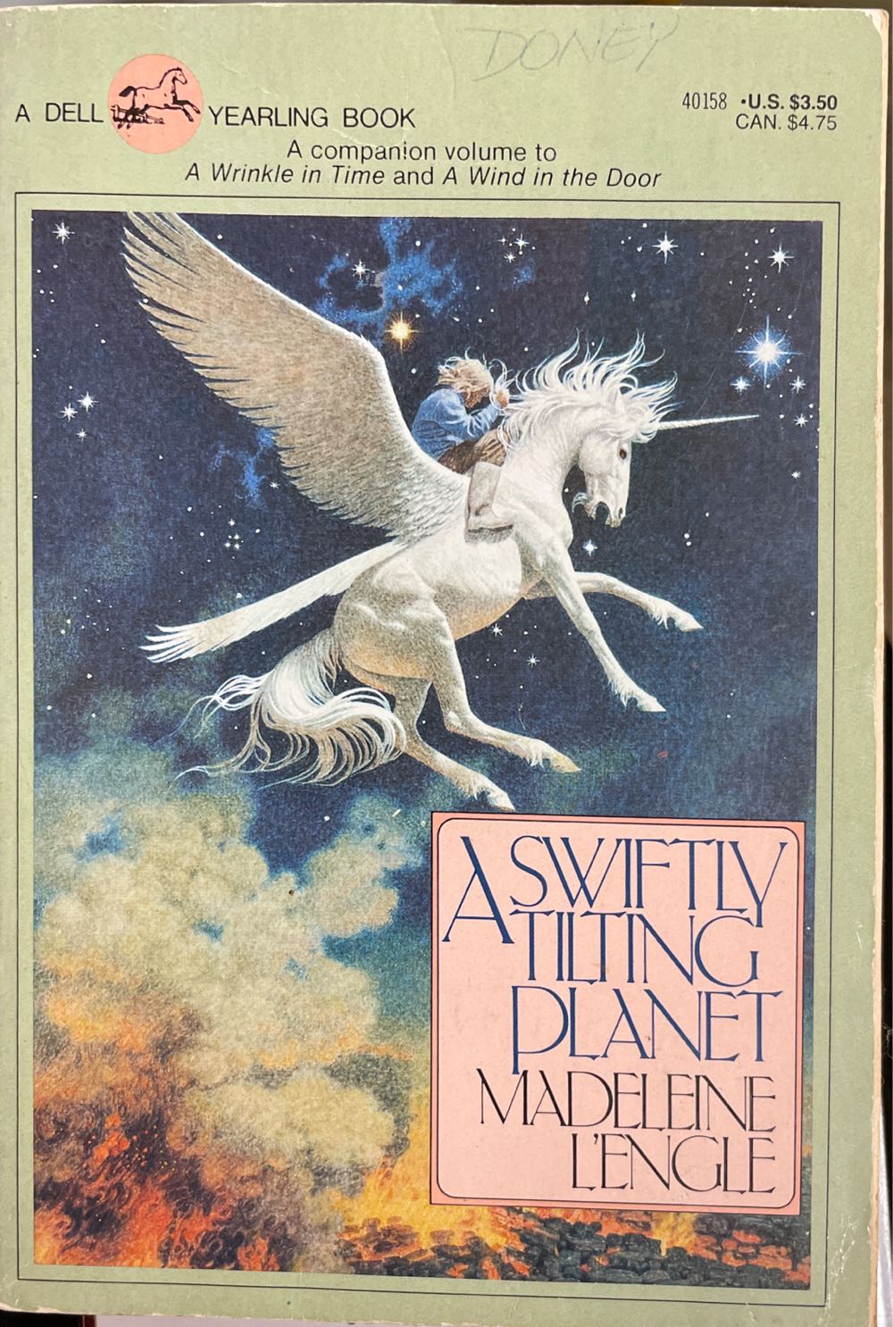 A Swiftly Tilting Planet - Madeleine L’Engle (Yearling Books - Paperback) book collectible [Barcode 9780440401582] - Main Image 3