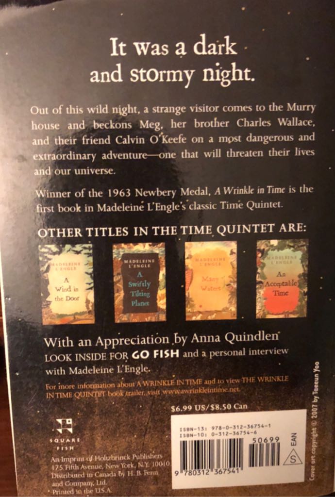 A Wrinkle In Time  book collectible - Main Image 2