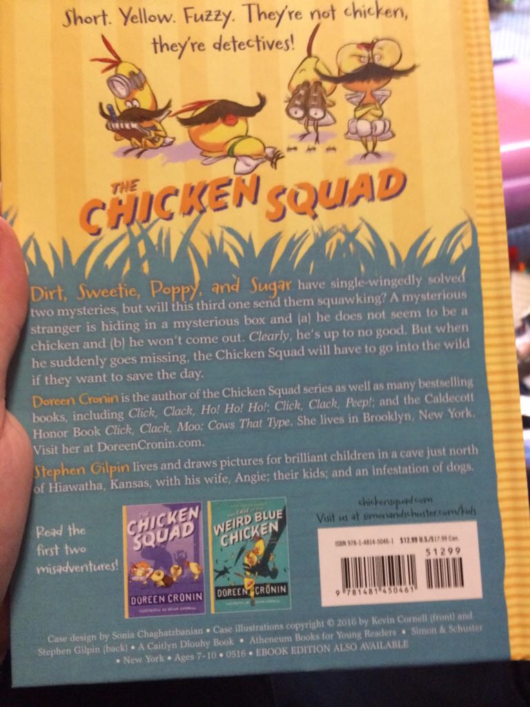 The Chicken Squad #3: Into The Wild - Doreen Cronin (Simon and Schuster - Hardcover) book collectible [Barcode 9781481450461] - Main Image 2