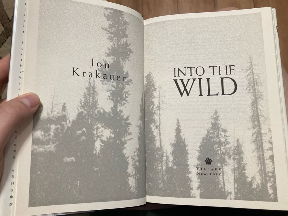 Into The Wild - Krakauer, Jon (Villard Books - Hardcover) book collectible - Main Image 3