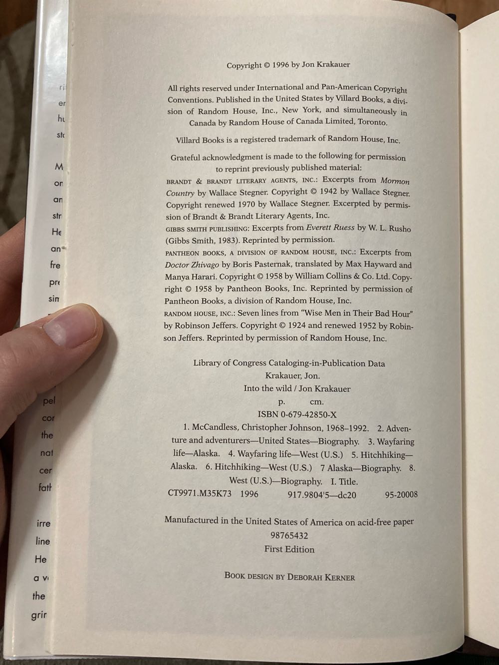 Into The Wild - Krakauer, Jon (Villard Books - Hardcover) book collectible - Main Image 4