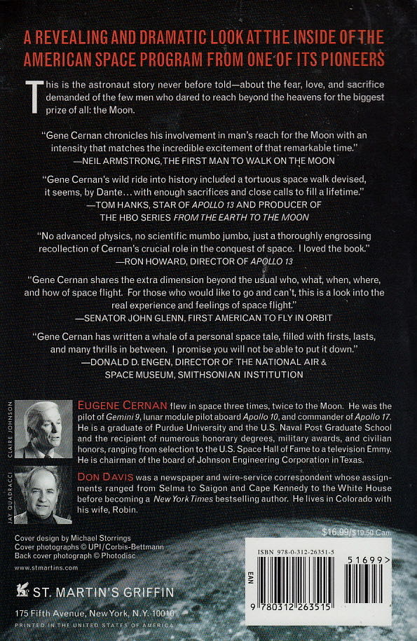 Last Man On The Moon (10th Anniversary Ed.) - Eugene Cernan (st martin’s griffin - Paperback) book collectible [Barcode 9780312263515] - Main Image 2