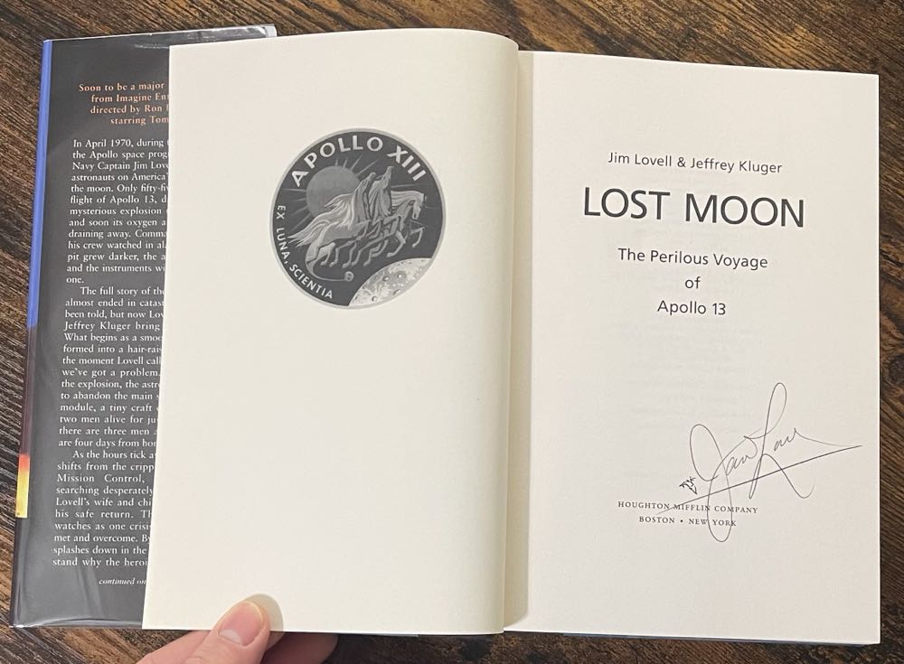 Lost Moon - Jeffrey Kluger (Houghton Mifflin - Hardcover) book collectible [Barcode 9780395670293] - Main Image 4