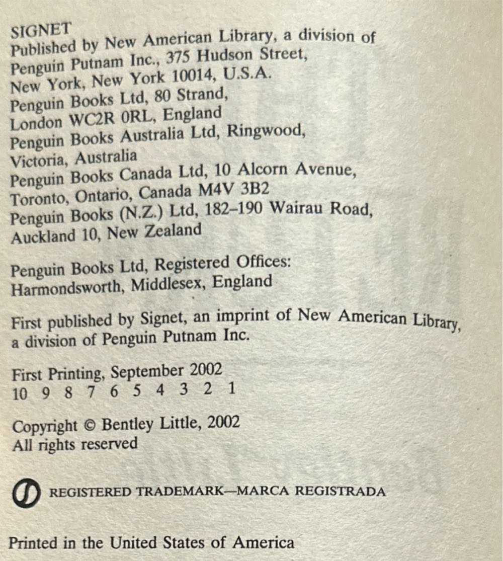 The Return - Bentley Little (Signet Book - Audiobook) book collectible [Barcode 9780451206879] - Main Image 3