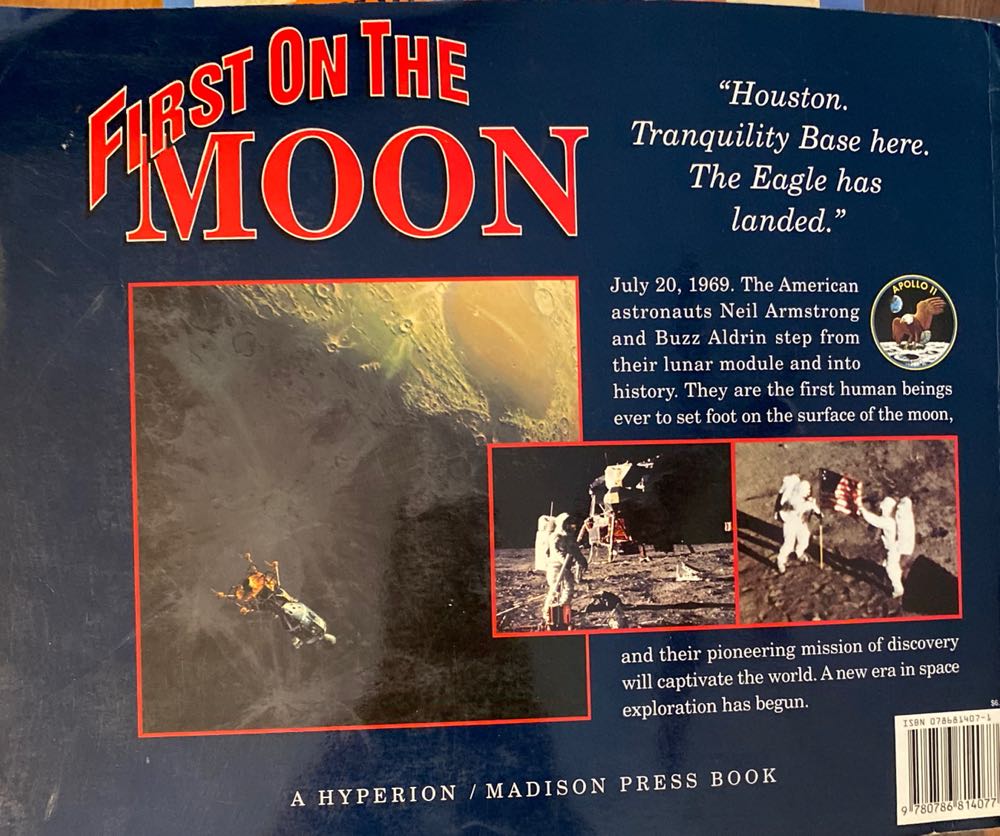 First On The Moon - Barbara Hunter (Hyperion - Hardcover) book collectible [Barcode 9780786814077] - Main Image 2