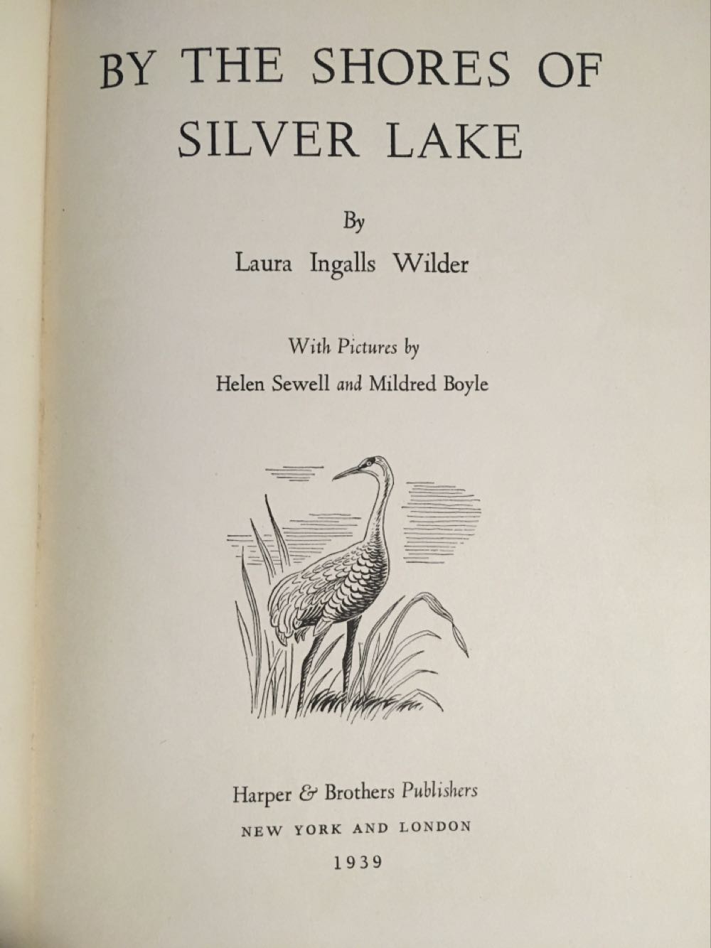 By The Shores Of Silver Lake - Laura Ingalls Wilder (Harper & Brothers Publishers - Hardcover) book collectible - Main Image 2