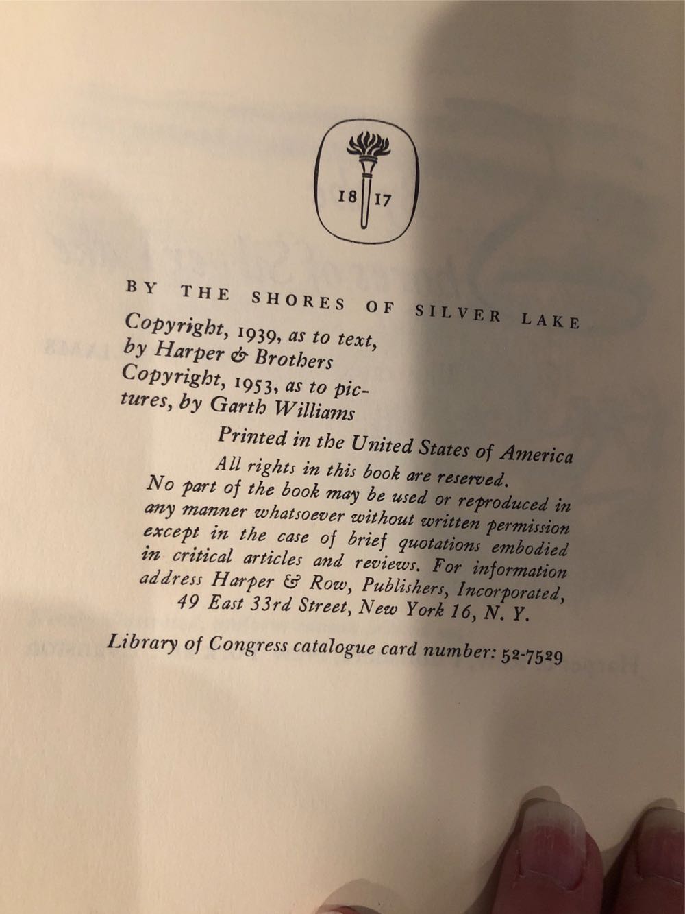 By The Shores Of Silver Lake - Laura Ingalls Wilder book collectible - Main Image 2