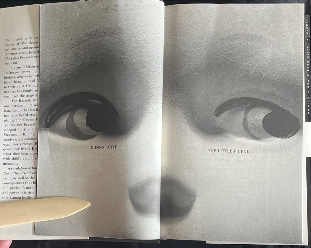 The Little Friend - Donna Tartt (Alfred  A. Knopf - Hardcover) book collectible [Barcode 9780679439387] - Main Image 4