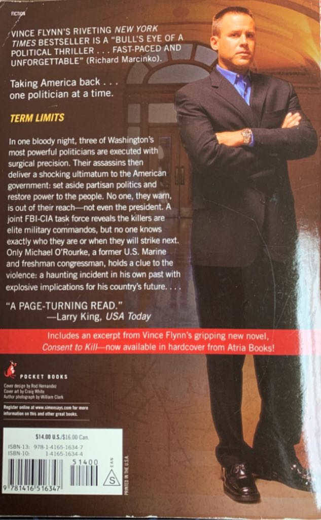 Term Limits - Vince Flynn (Pocket - Paperback) book collectible [Barcode 9781416516347] - Main Image 2