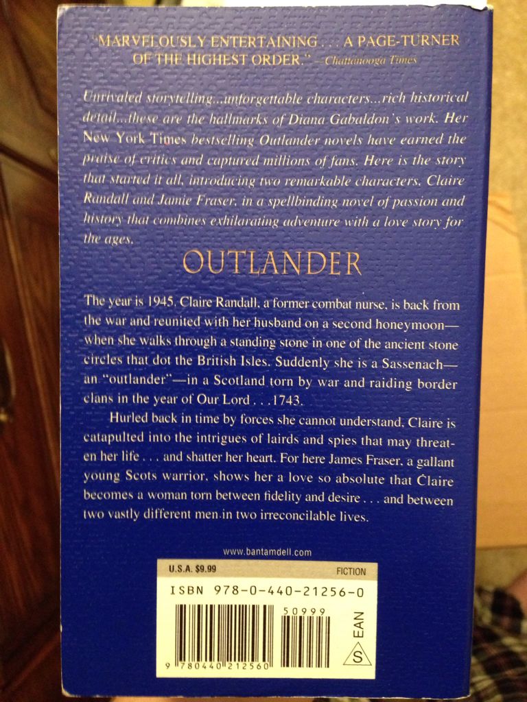 Outlander - Diana Gabaldon (Dell - Paperback) book collectible [Barcode 9780440212560] - Main Image 2