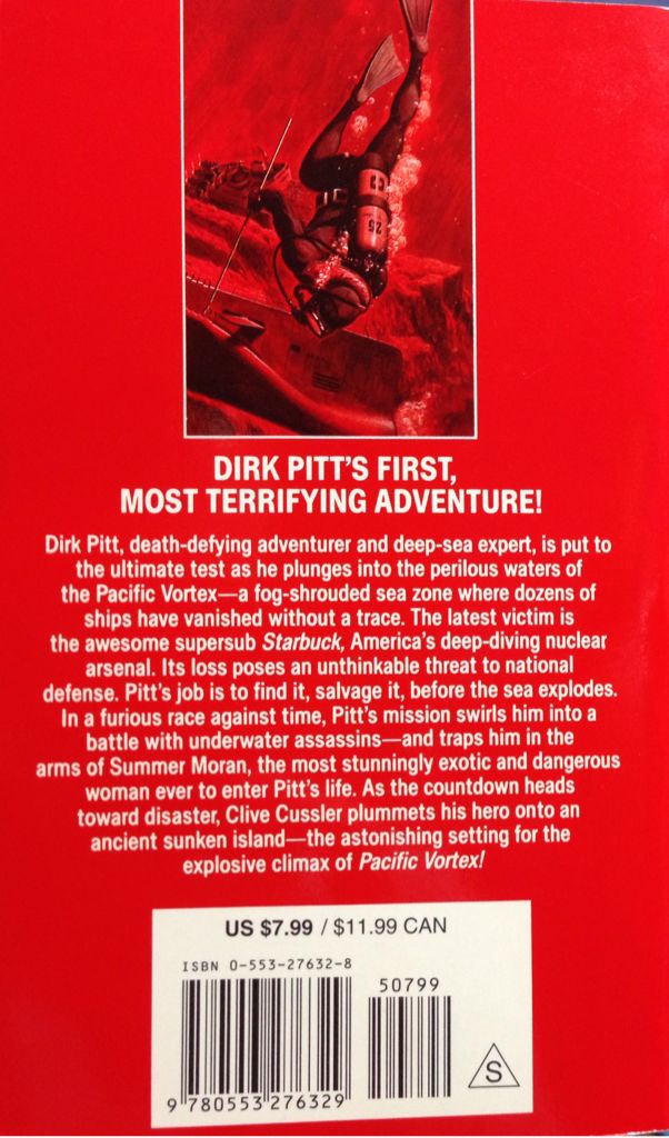 Pacific Vortex - Clive Cussler (Bantam Books - Paperback) book collectible [Barcode 9780553276329] - Main Image 2