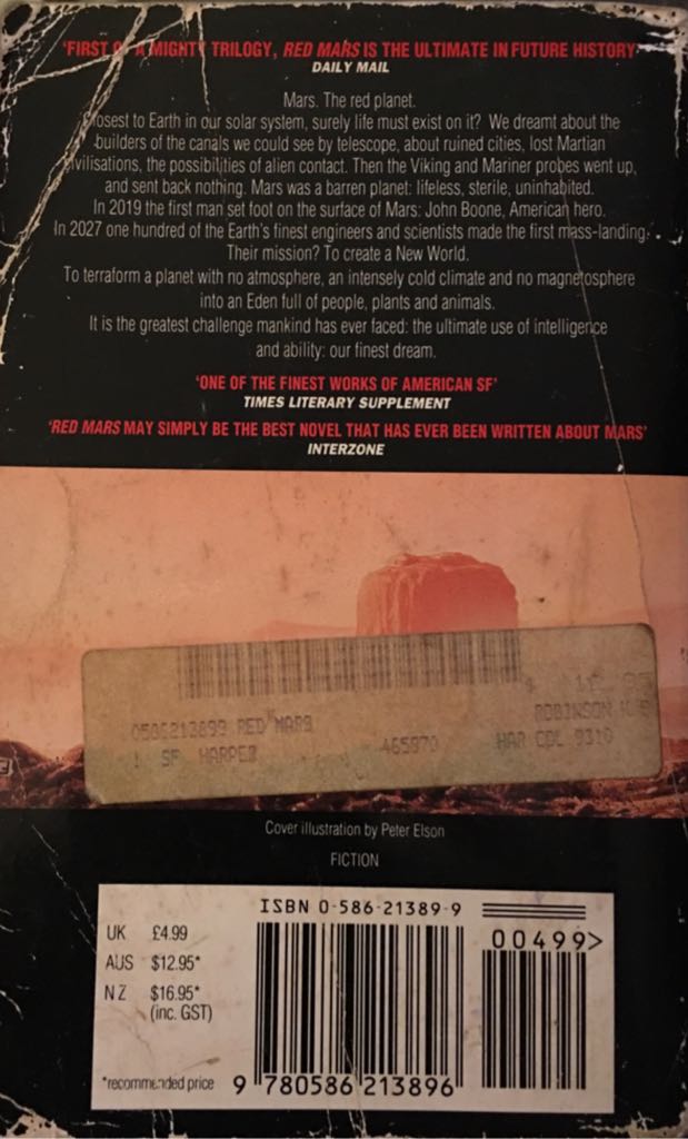 Red Mars (Mars Trilogy) - Kim Stanley Robinson (Collins - Paperback) book collectible [Barcode 9780586213896] - Main Image 2