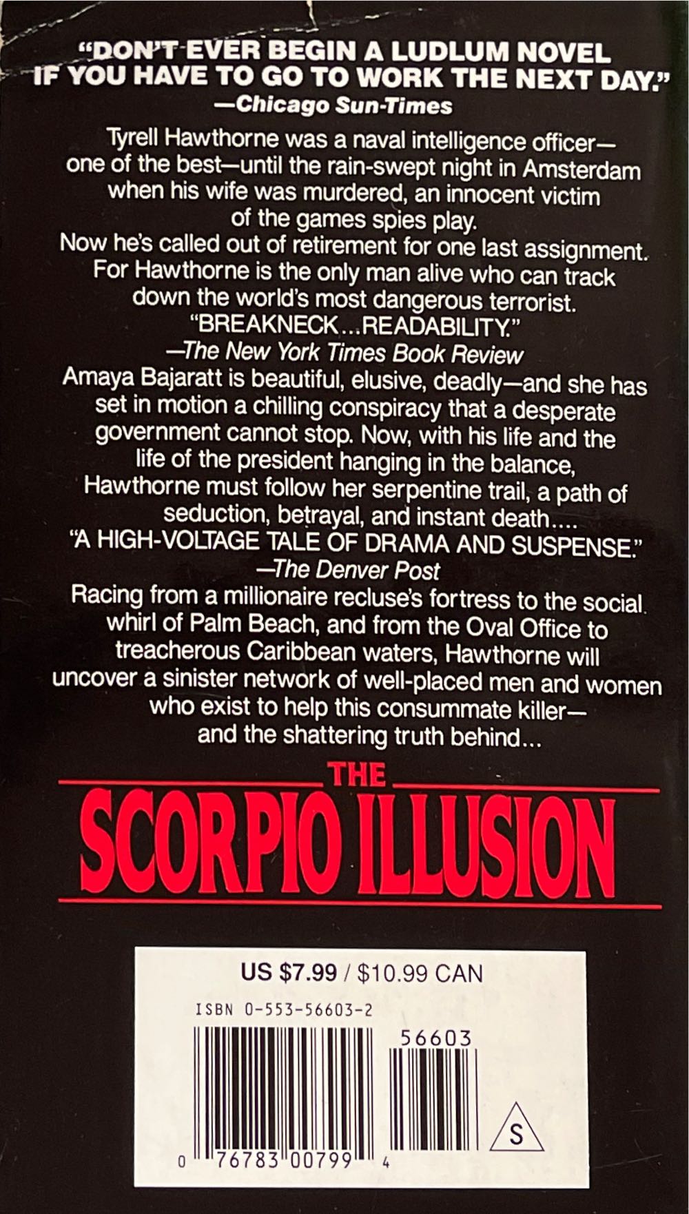 The Scorpio Illusion - Robert Ludlum (Bantam - Paperback) book collectible [Barcode 9780553566031] - Main Image 2