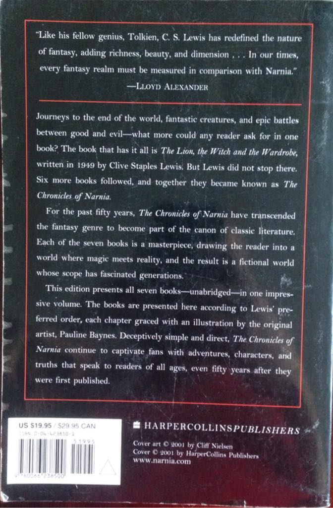 The Chronicles Of Narnia  - C. S. (Harper Collins - Paperback) book collectible - Main Image 2